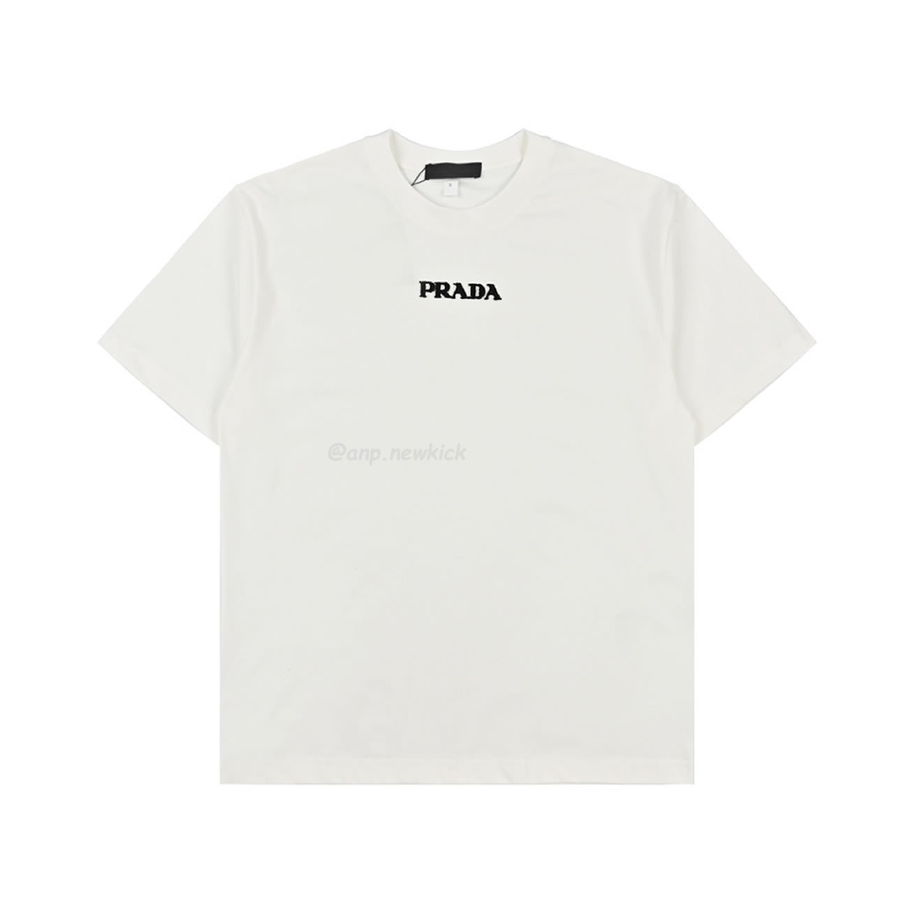 Prada 24ss 3d Toothbrush Embroidered Short Sleeves T Shirt (2) - www.newkick.vip